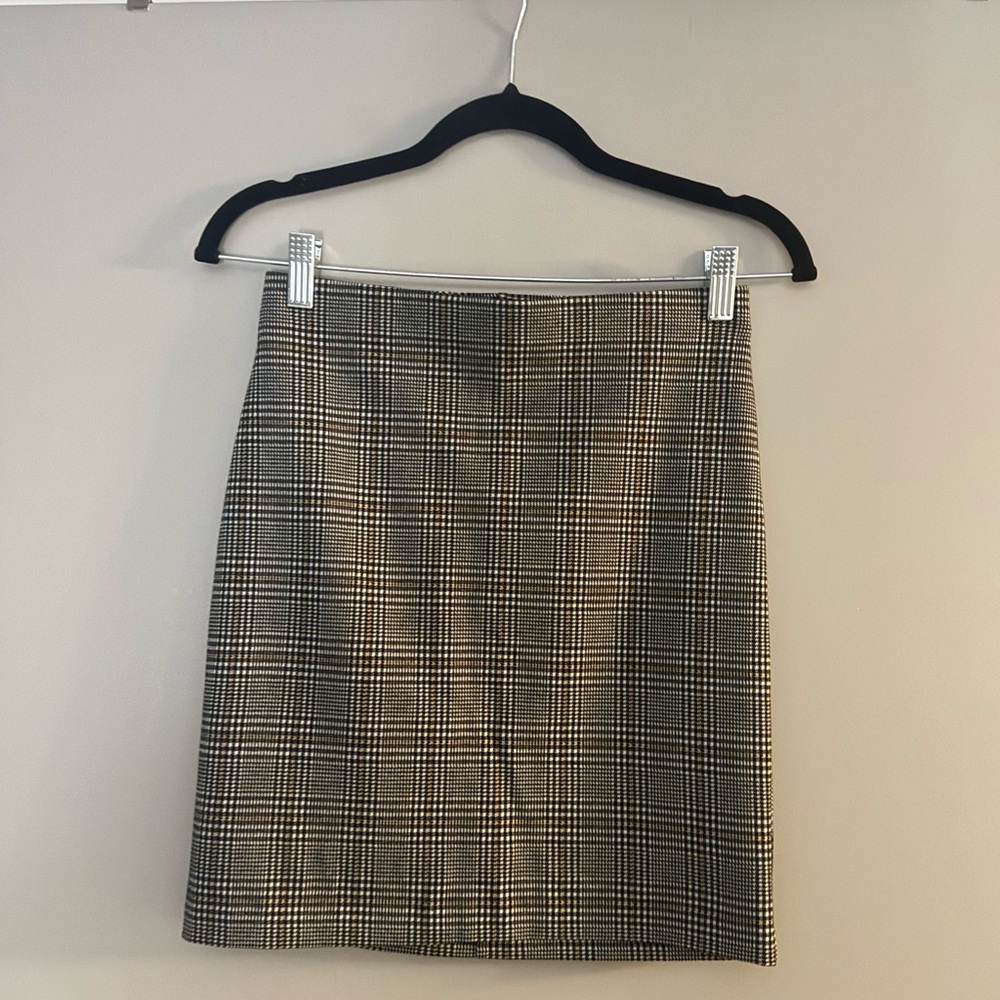 Dynamite Plaid Mini Skirt